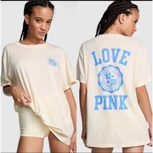 VS PINK CAMPUS TEE SHIRT VINTAGE L